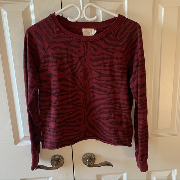 Nation LTD Cardi Raglan Tiger Tee Redwood - Picture 3 of 11